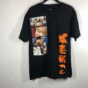 My Hero Academia black tee size medium